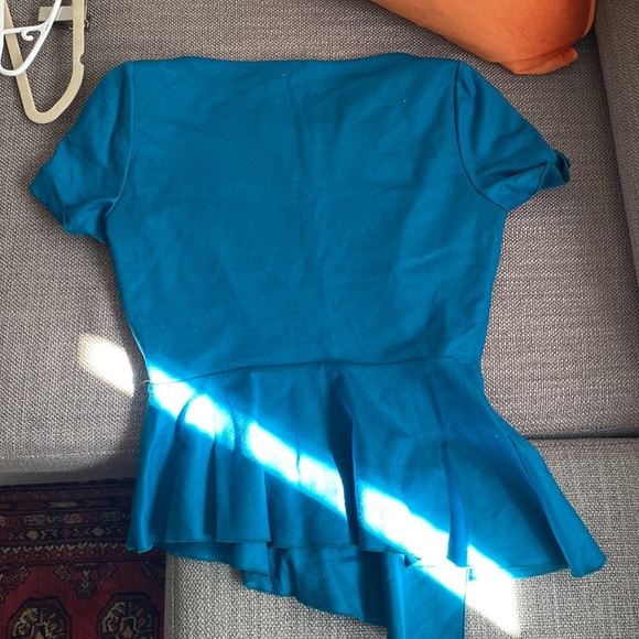 Peplum wool Elie Tahari top - Picture 3 of 4